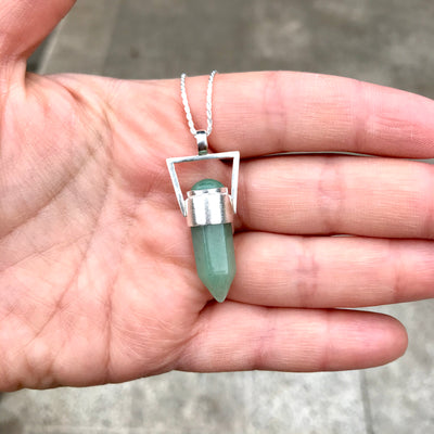 Colgante Geo Moon Aventurina