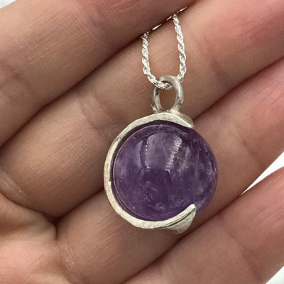 Colgante Luna Creciente - Amatista
