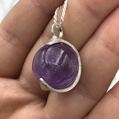 Colgante Luna Creciente - Amatista