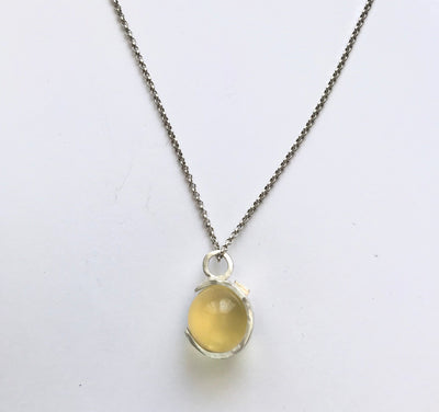 Colgante Luna Creciente - Citrino