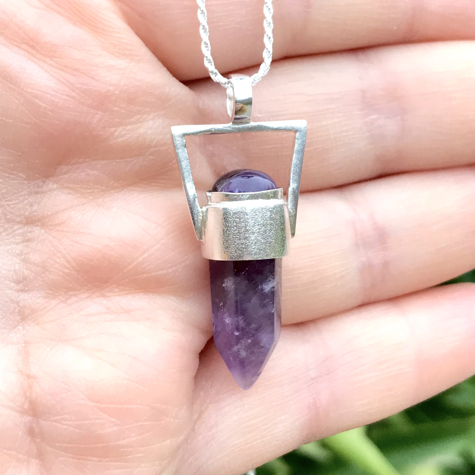 Colgante Geo Moon Amatista