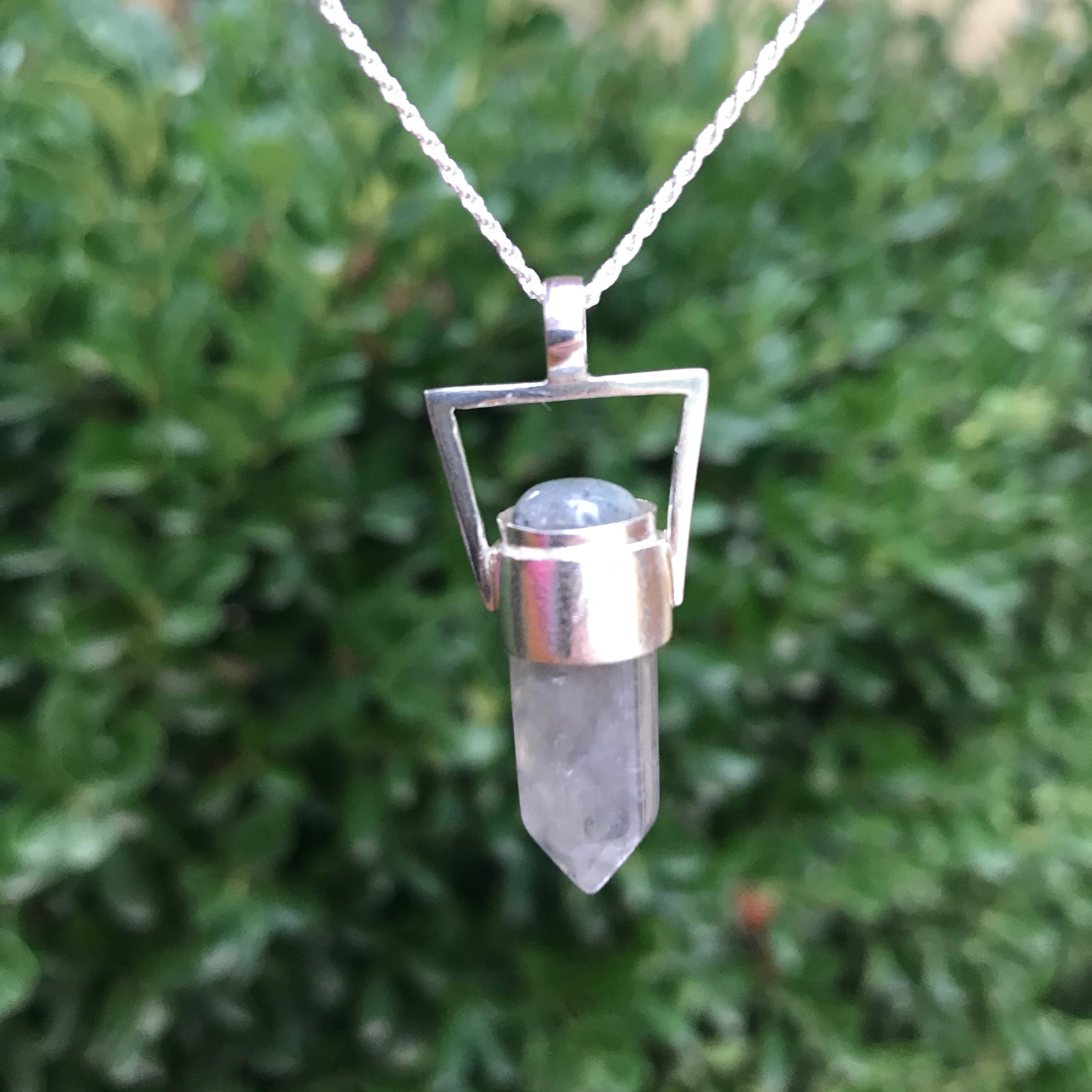 Colgante Geo Moon Ahumado