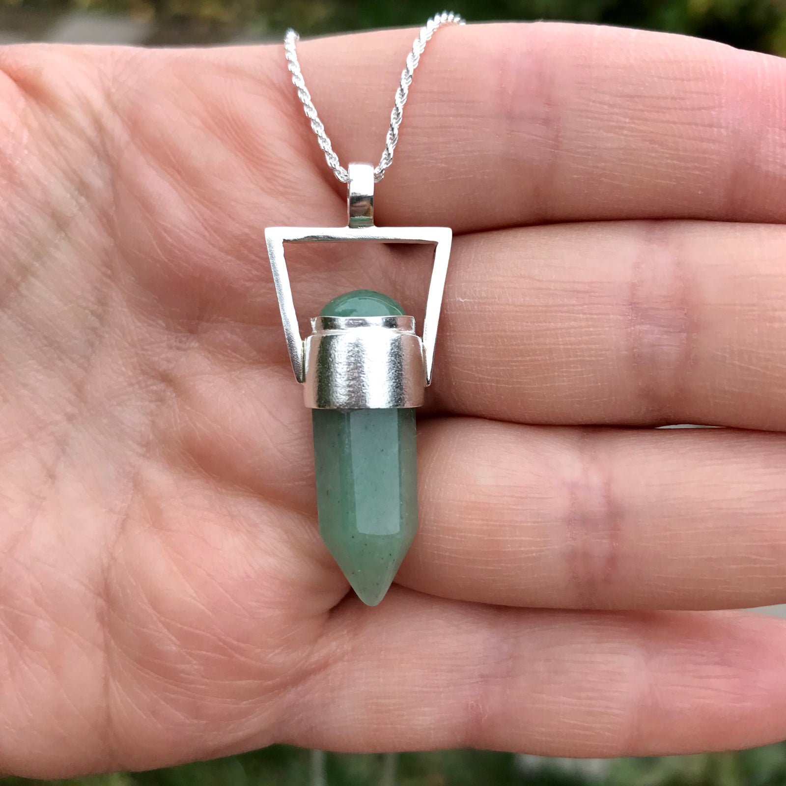 Colgante Geo Moon Aventurina