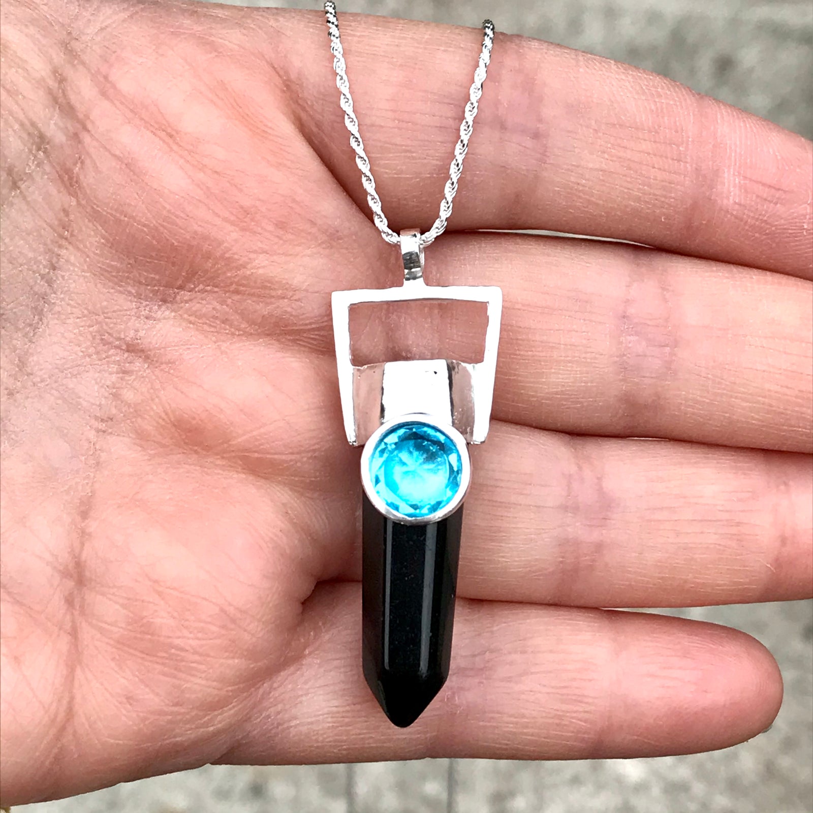 Colgante Geo Classic AguaMarina