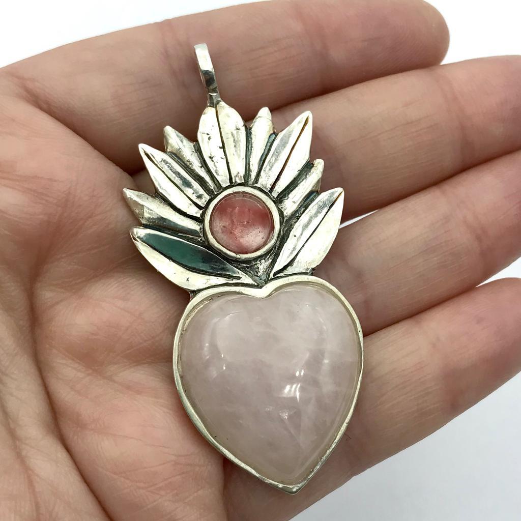 Corazón Salvaje cuarzo rosa
