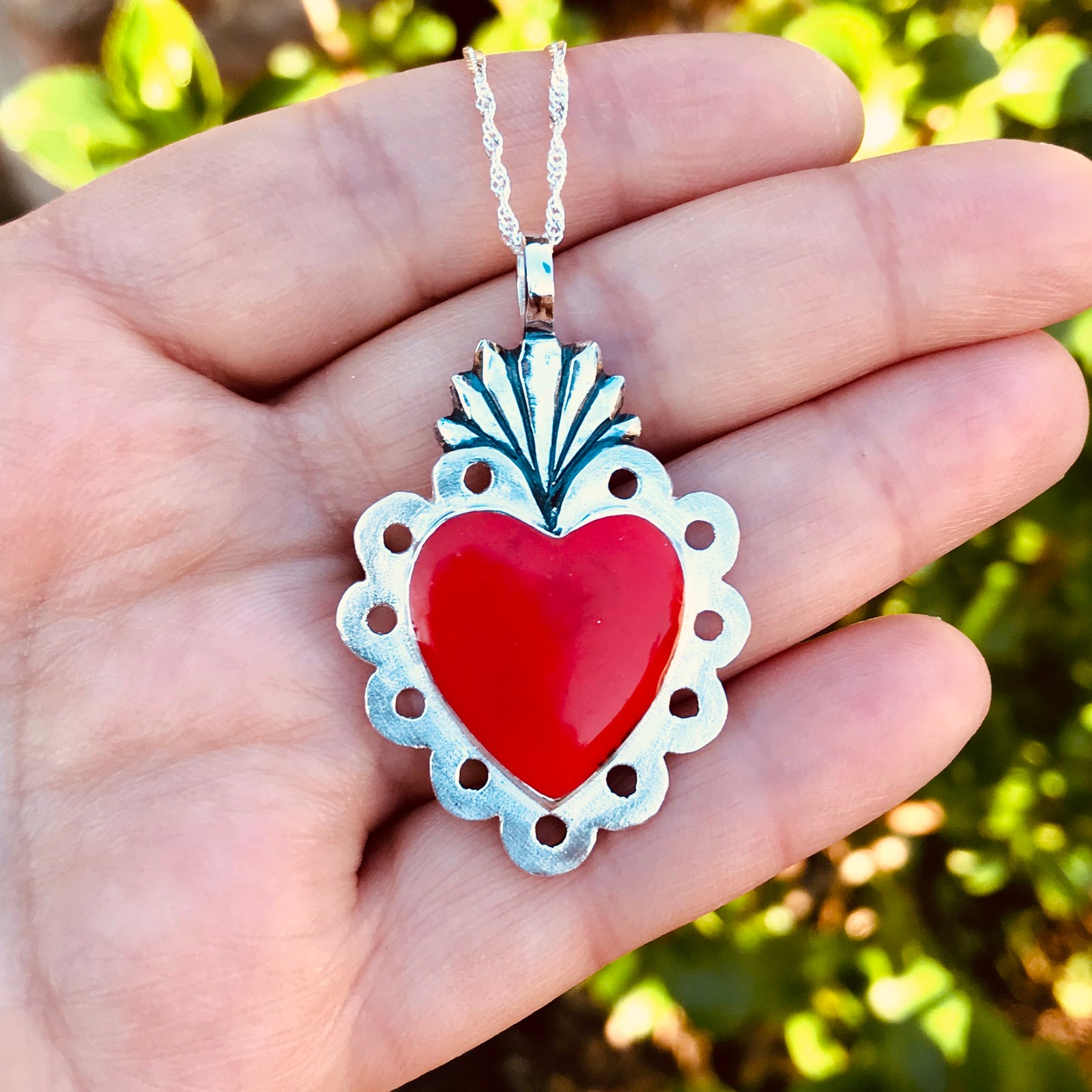 Corazón Barroco Rojo