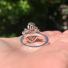 Anillo Corazón Estelar Rosa