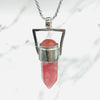 Colgante Geo Moon Cuarzo Cherry