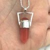 Colgante Geo Moon Cuarzo Cherry